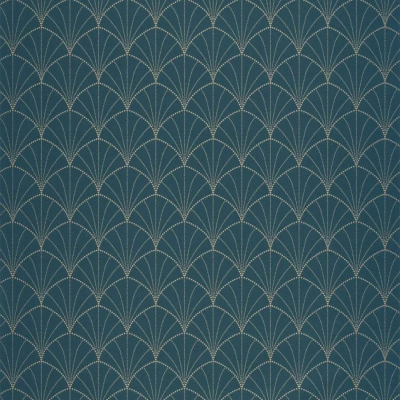 103826217 Edgar Bleu Canard Or Color Box 3 Wallpaper by Caselio