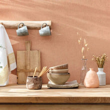 68523914 Linen Uni Rouille Color Box 3 Wallpaper by Caselio