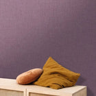 68525642 Linen Uni Aubergine Color Box 3 Wallpaper by Caselio