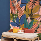 68526640 Linen Uni Bleu Marine Fonce Color Box 3 Wallpaper by Caselio