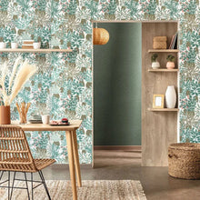 68527852 Linen Uni Vert Bouteille Color Box 3 Wallpaper by Caselio