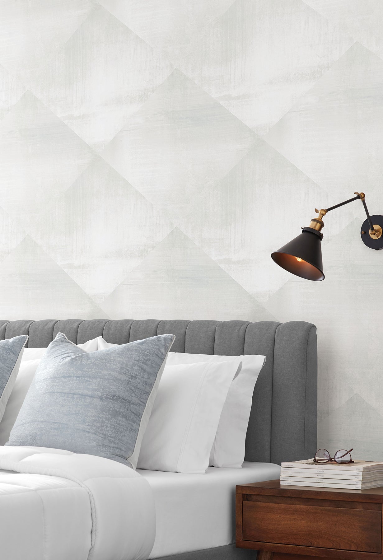 CC1213 In Clay Grey Carol Benson Cobb Wallpaper by York Wallcoverings