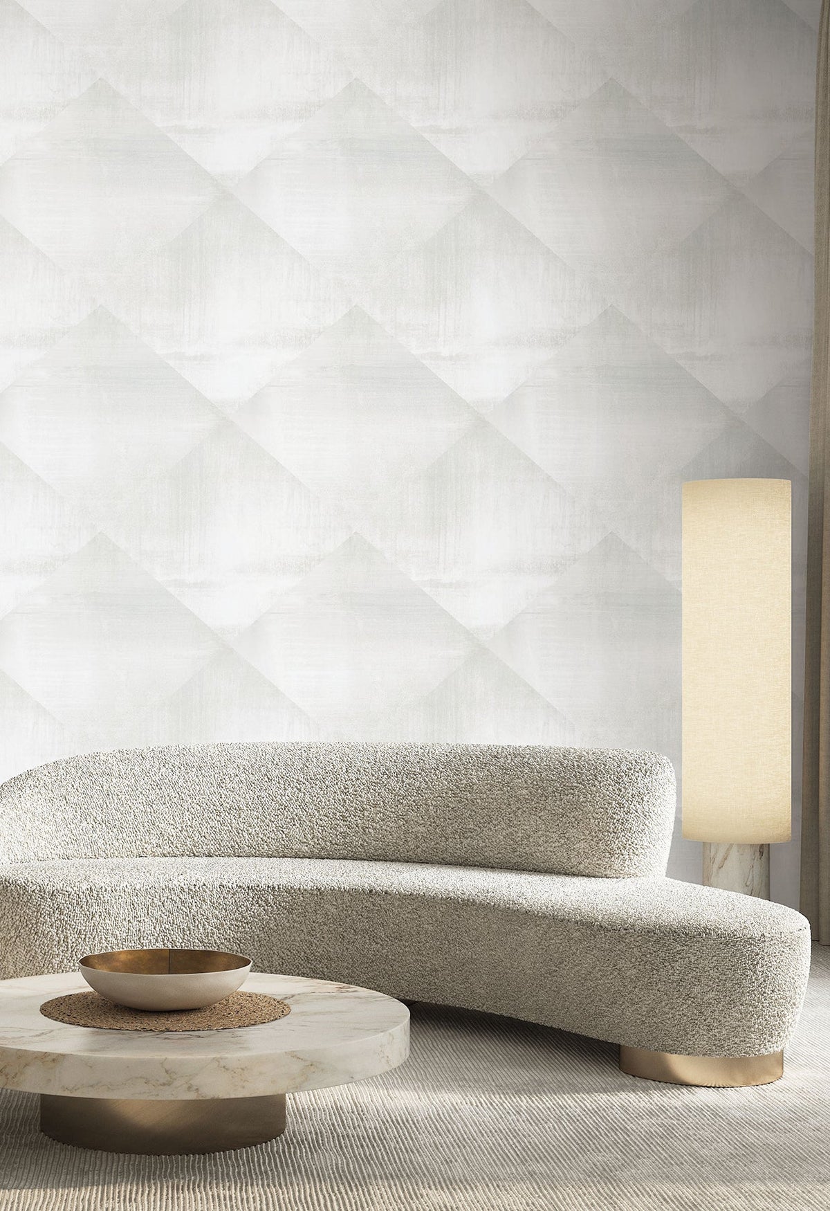 CC1213 In Clay Grey Carol Benson Cobb Wallpaper by York Wallcoverings