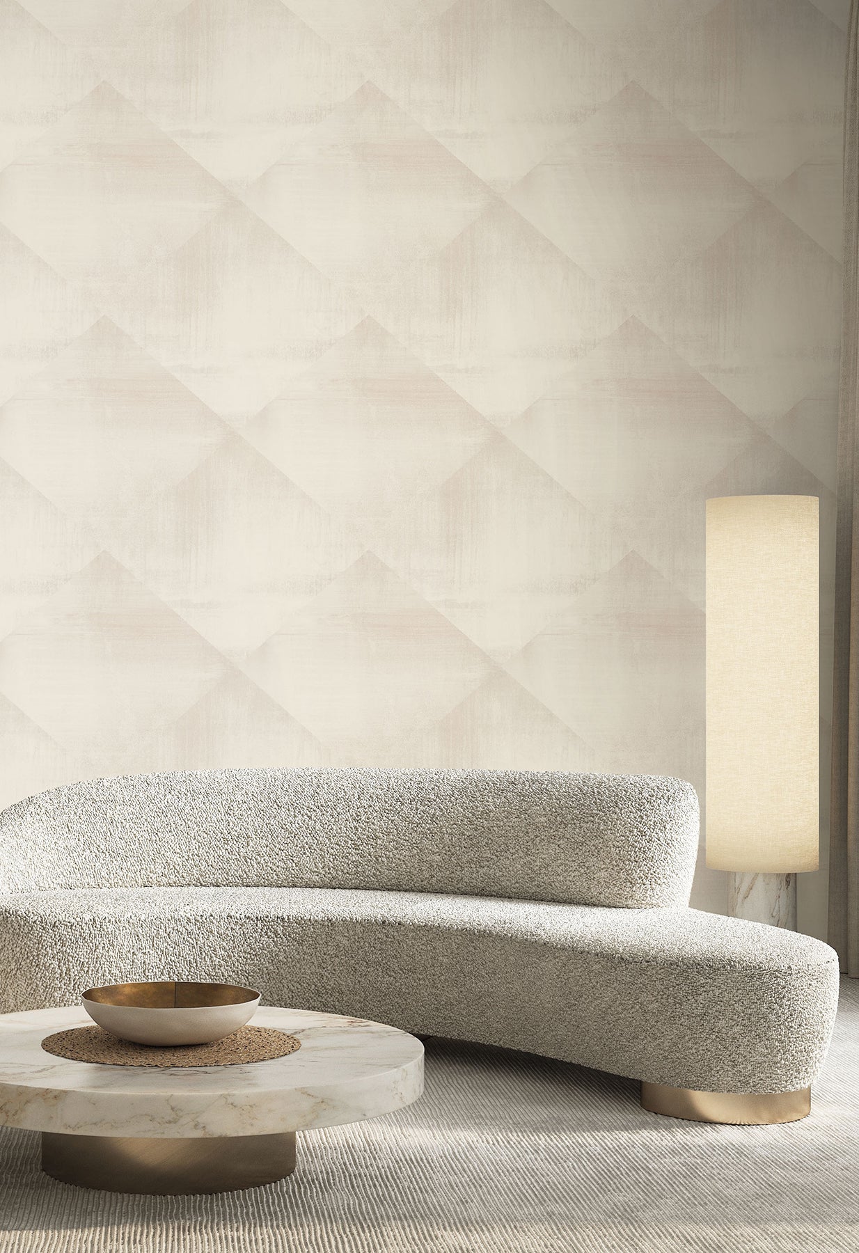 CC1214 In Clay Beige Carol Benson Cobb Wallpaper by York Wallcoverings