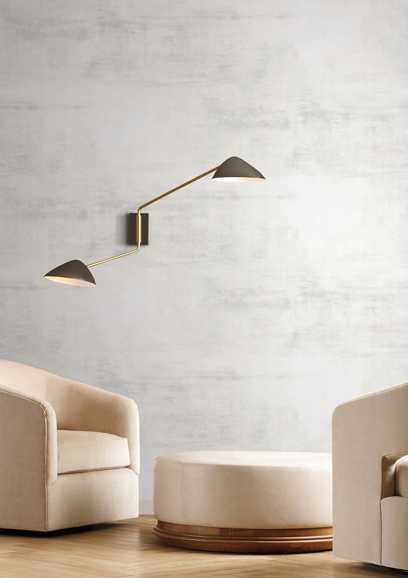 CC1224 Salt Flats White & Grey Carol Benson Cobb Wallpaper by York Wallcoverings