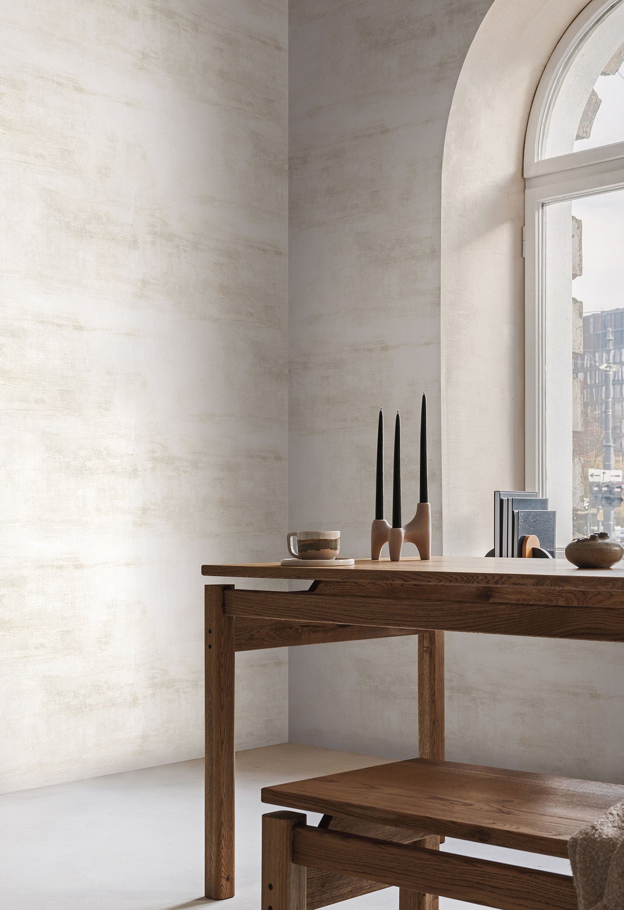 CC1225 Salt Flats Off White Carol Benson Cobb Wallpaper by York Wallcoverings