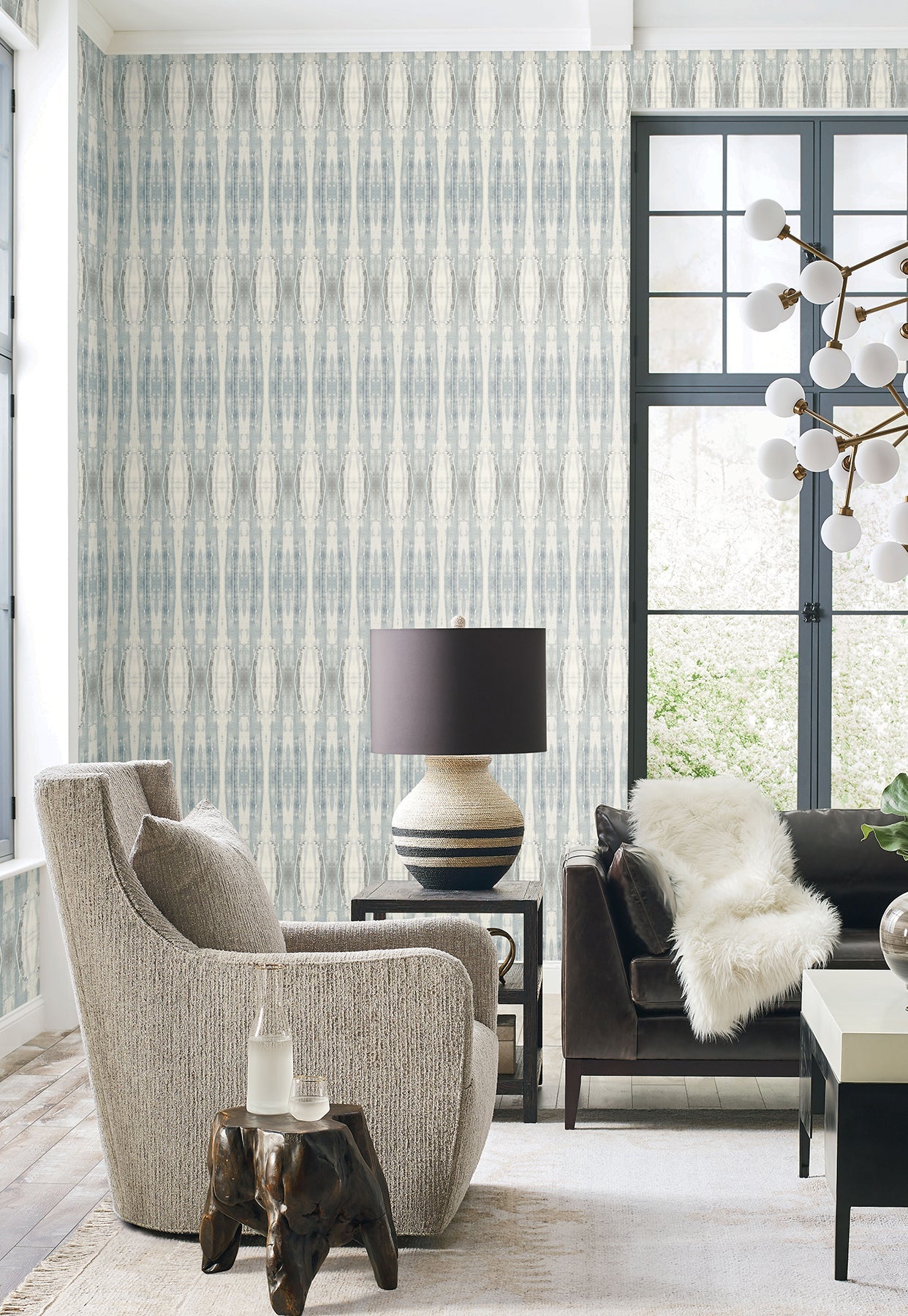 CC1235 Escalante Blue Carol Benson Cobb Wallpaper by York Wallcoverings