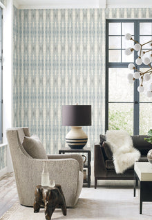 CC1235 Escalante Blue Carol Benson Cobb Wallpaper by York Wallcoverings