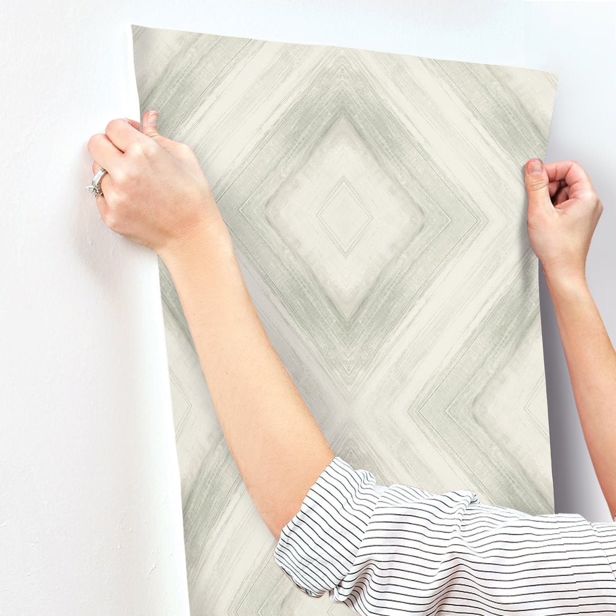 CC1243 Ballad Eucalyptus Carol Benson Cobb Wallpaper by York Wallcoverings