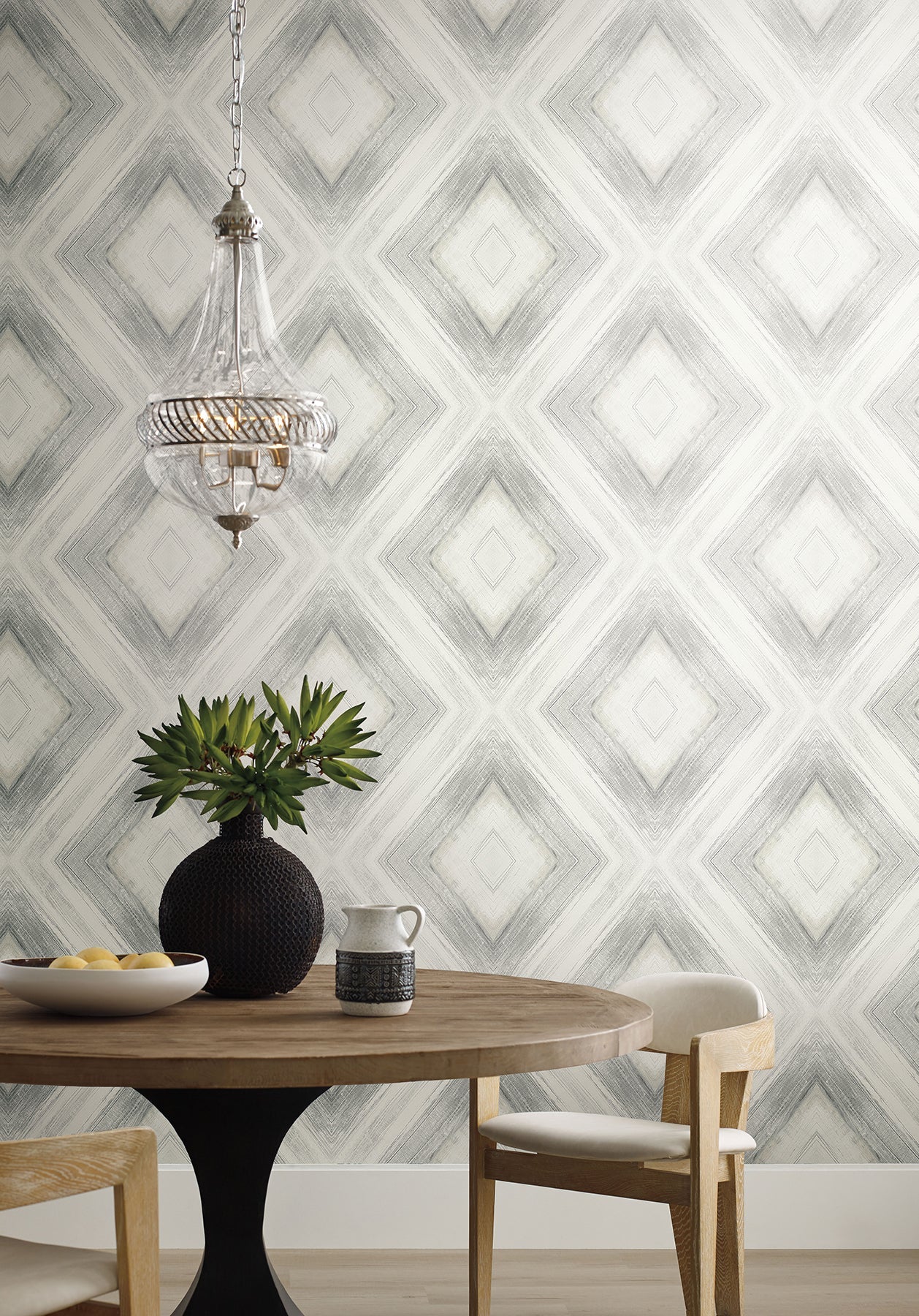 CC1245 Ballad Fog Carol Benson Cobb Wallpaper by York Wallcoverings