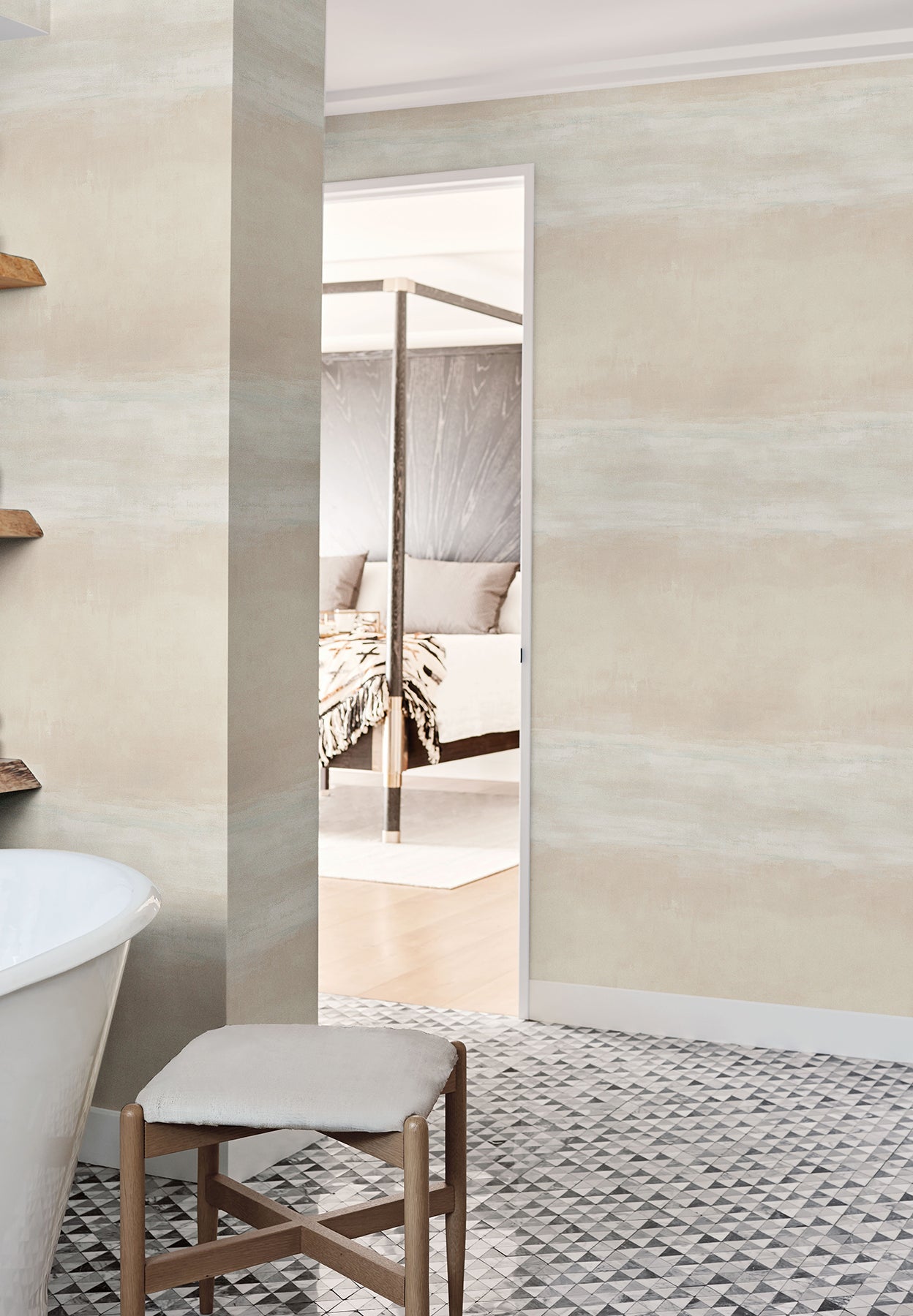 CC1252 Serene Reflection Desert Carol Benson Cobb Wallpaper by York Wallcoverings