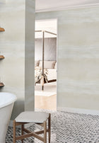 CC1254 Serene Reflection Natural Carol Benson Cobb Wallpaper by York Wallcoverings