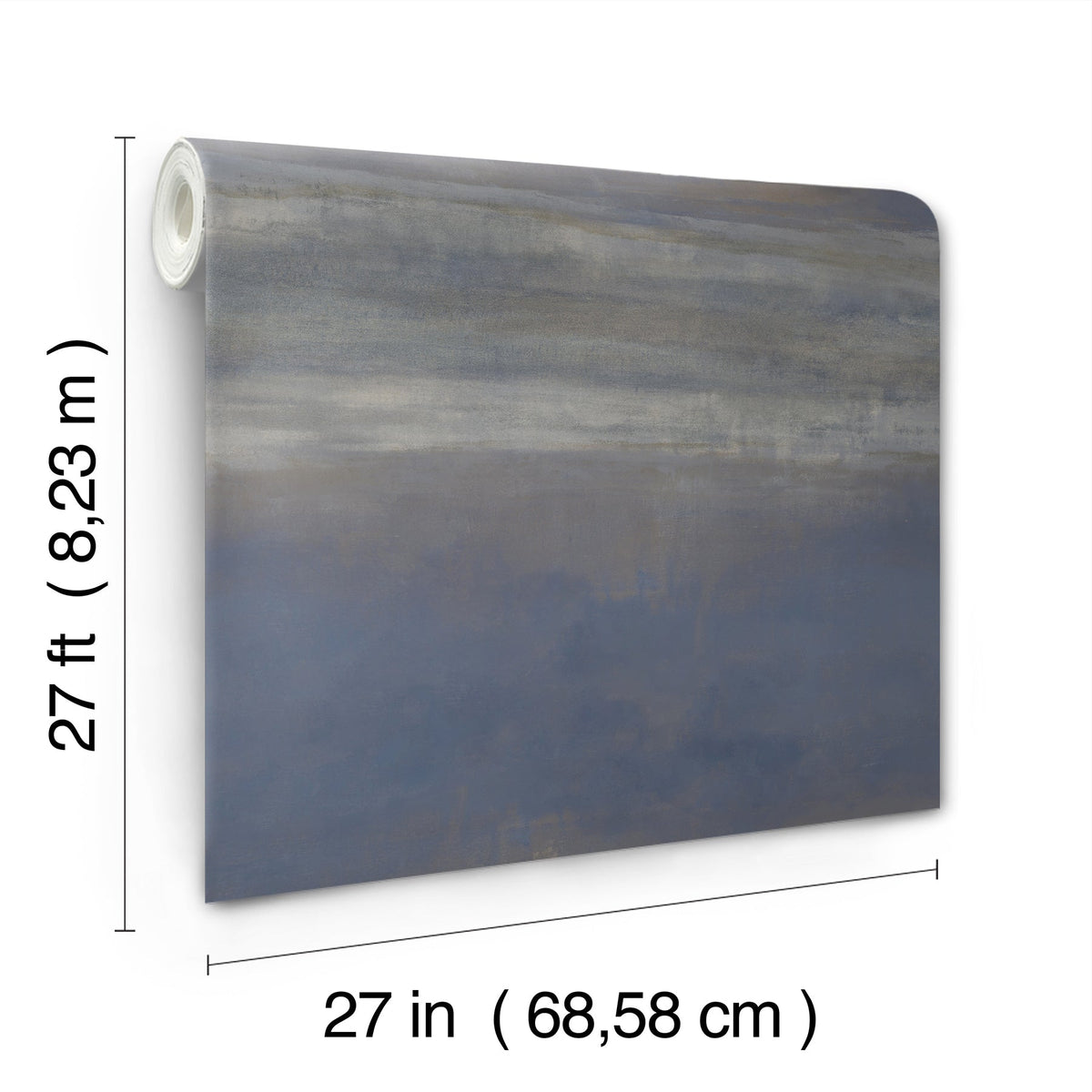 CC1255 Serene Reflection Navy Carol Benson Cobb Wallpaper by York Wallcoverings