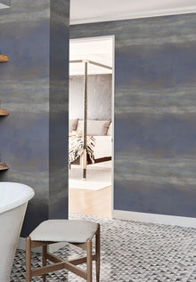 CC1255 Serene Reflection Navy Carol Benson Cobb Wallpaper by York Wallcoverings