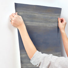 CC1255 Serene Reflection Navy Carol Benson Cobb Wallpaper by York Wallcoverings
