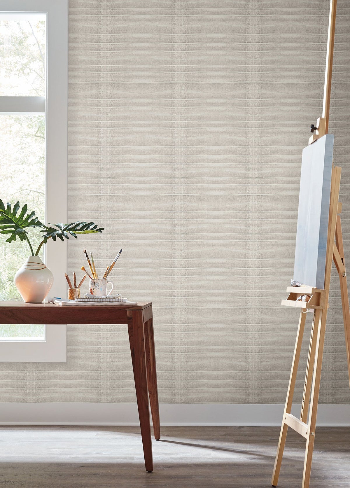 CC1264 Grey Stone Brown Carol Benson Cobb Wallpaper by York Wallcoverings