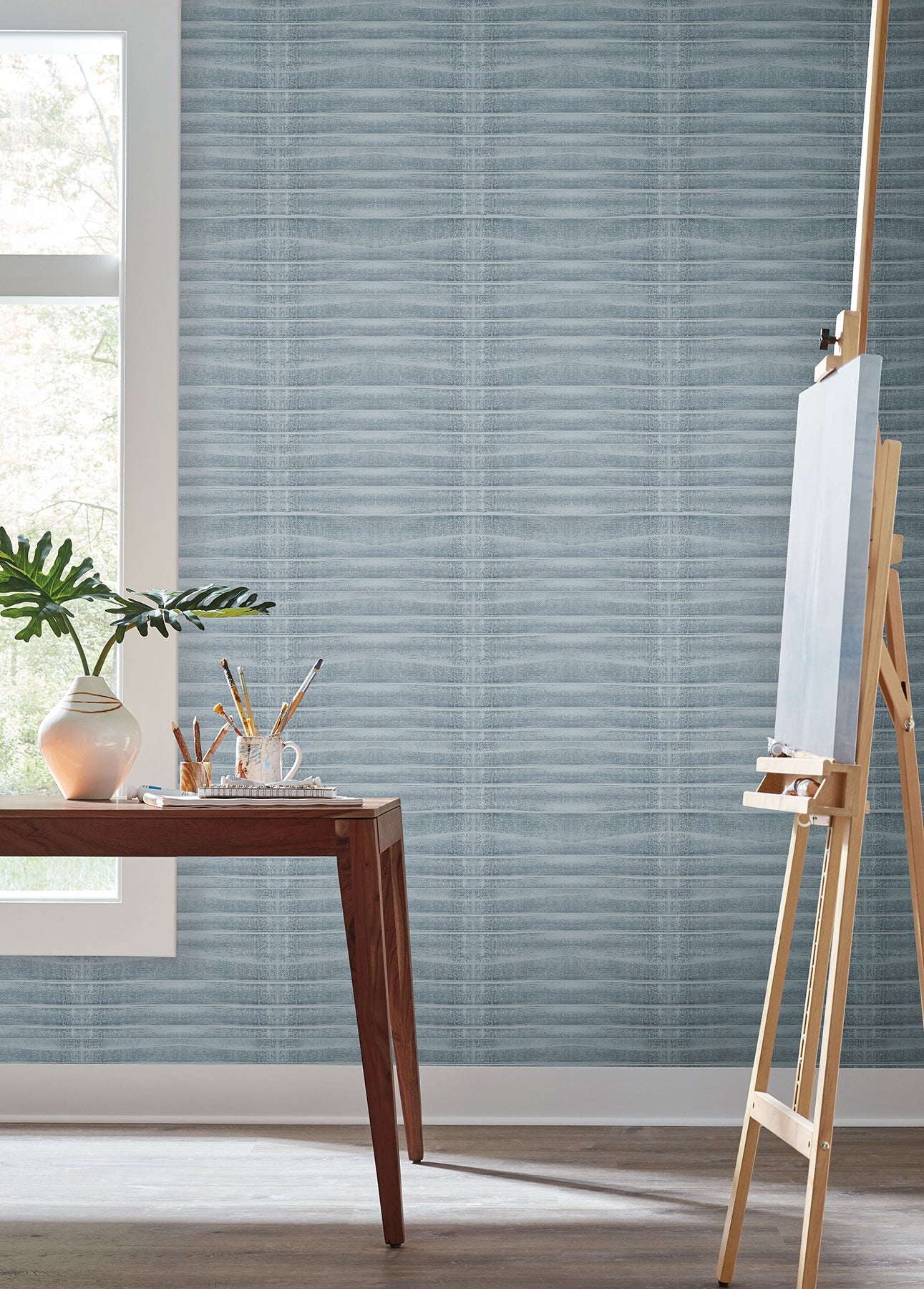 CC1265 Grey Stone Blue Carol Benson Cobb Wallpaper by York Wallcoverings