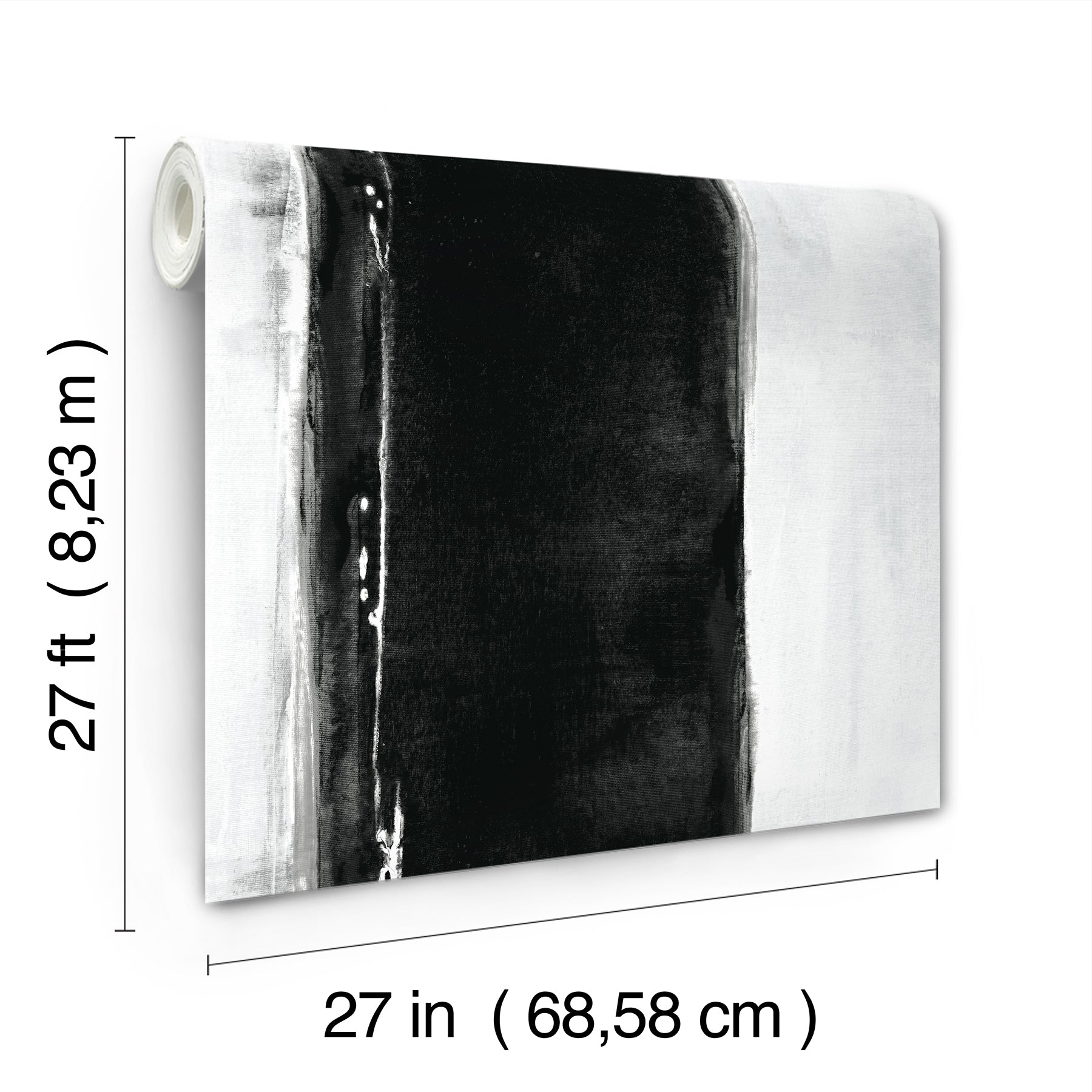 CC1271 Ink Wash Black Carol Benson Cobb Wallpaper by York Wallcoverings