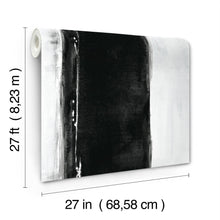 CC1271 Ink Wash Black Carol Benson Cobb Wallpaper by York Wallcoverings