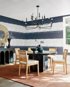 CC1272 Ink Wash Navy Carol Benson Cobb Wallpaper by York Wallcoverings