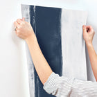 CC1272 Ink Wash Navy Carol Benson Cobb Wallpaper by York Wallcoverings