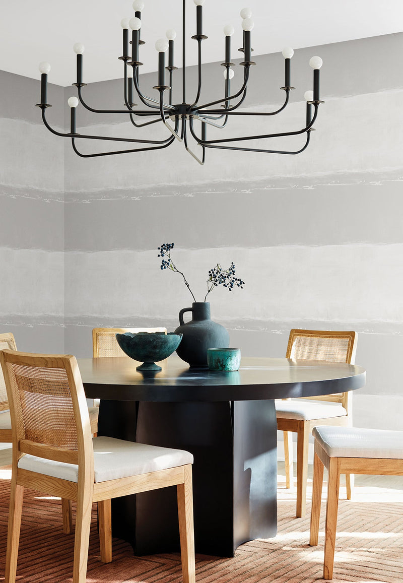 CC1273 Ink Wash Grey Carol Benson Cobb Wallpaper by York Wallcoverings
