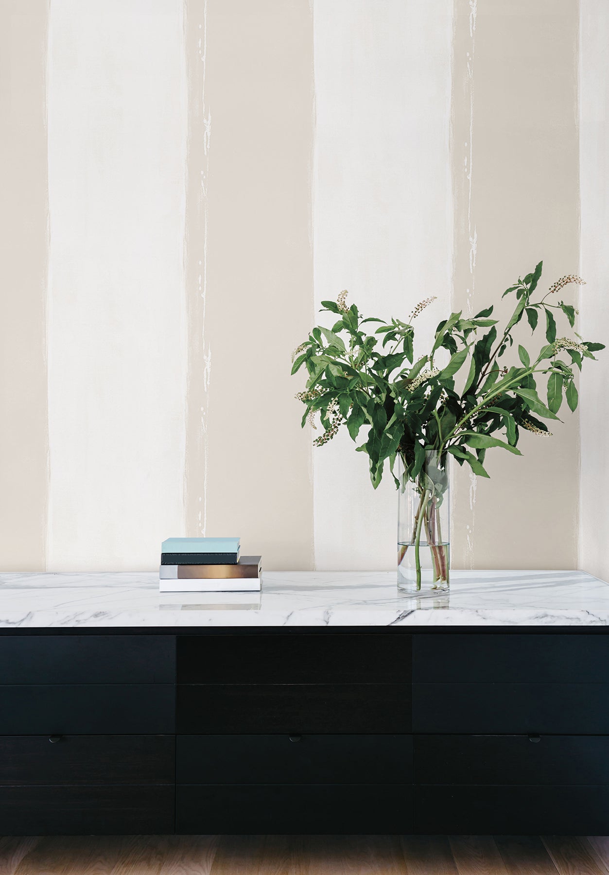 CC1274 Ink Wash Natural Carol Benson Cobb Wallpaper by York Wallcoverings