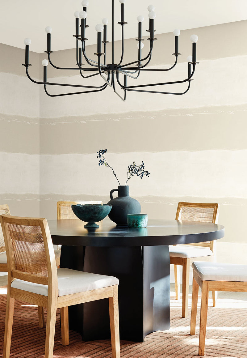 CC1274 Ink Wash Natural Carol Benson Cobb Wallpaper by York Wallcoverings