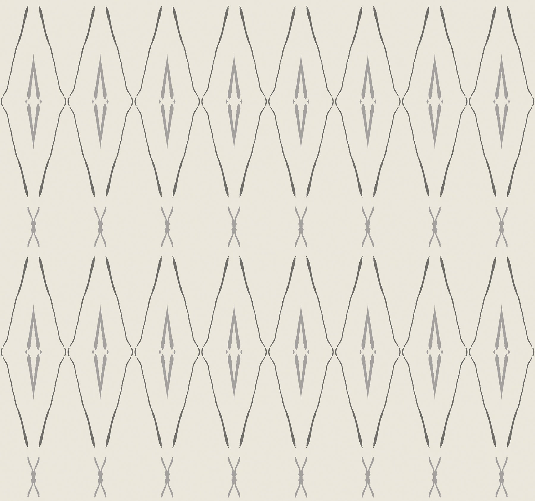 CC1281 Artifacts Silhouettes Savanna Carol Benson Cobb Wallpaper by York Wallcoverings