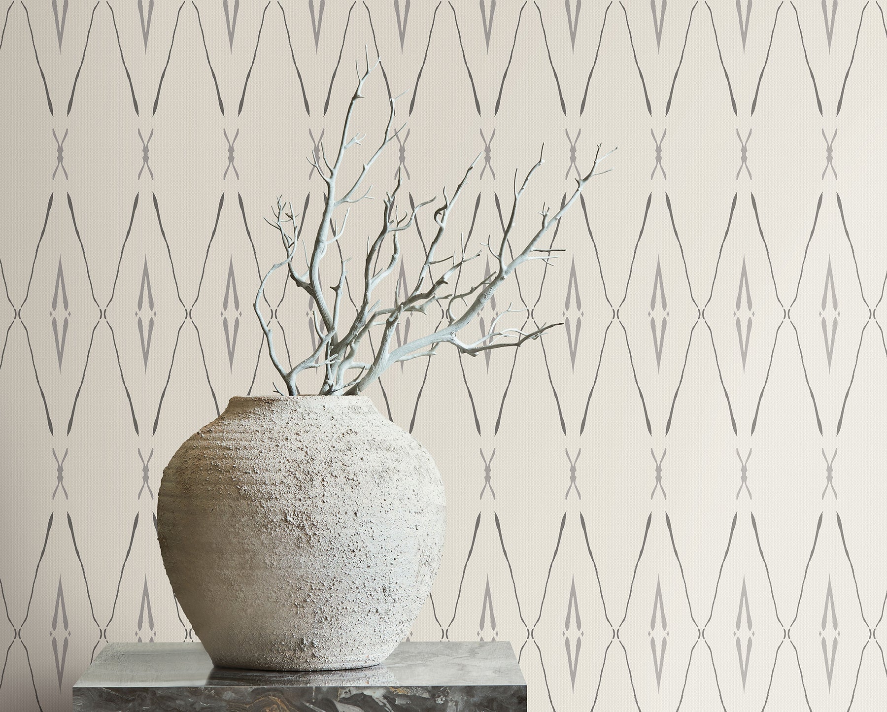 CC1281 Artifacts Silhouettes Savanna Carol Benson Cobb Wallpaper by York Wallcoverings