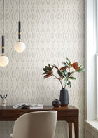 CC1281 Artifacts Silhouettes Savanna Carol Benson Cobb Wallpaper by York Wallcoverings