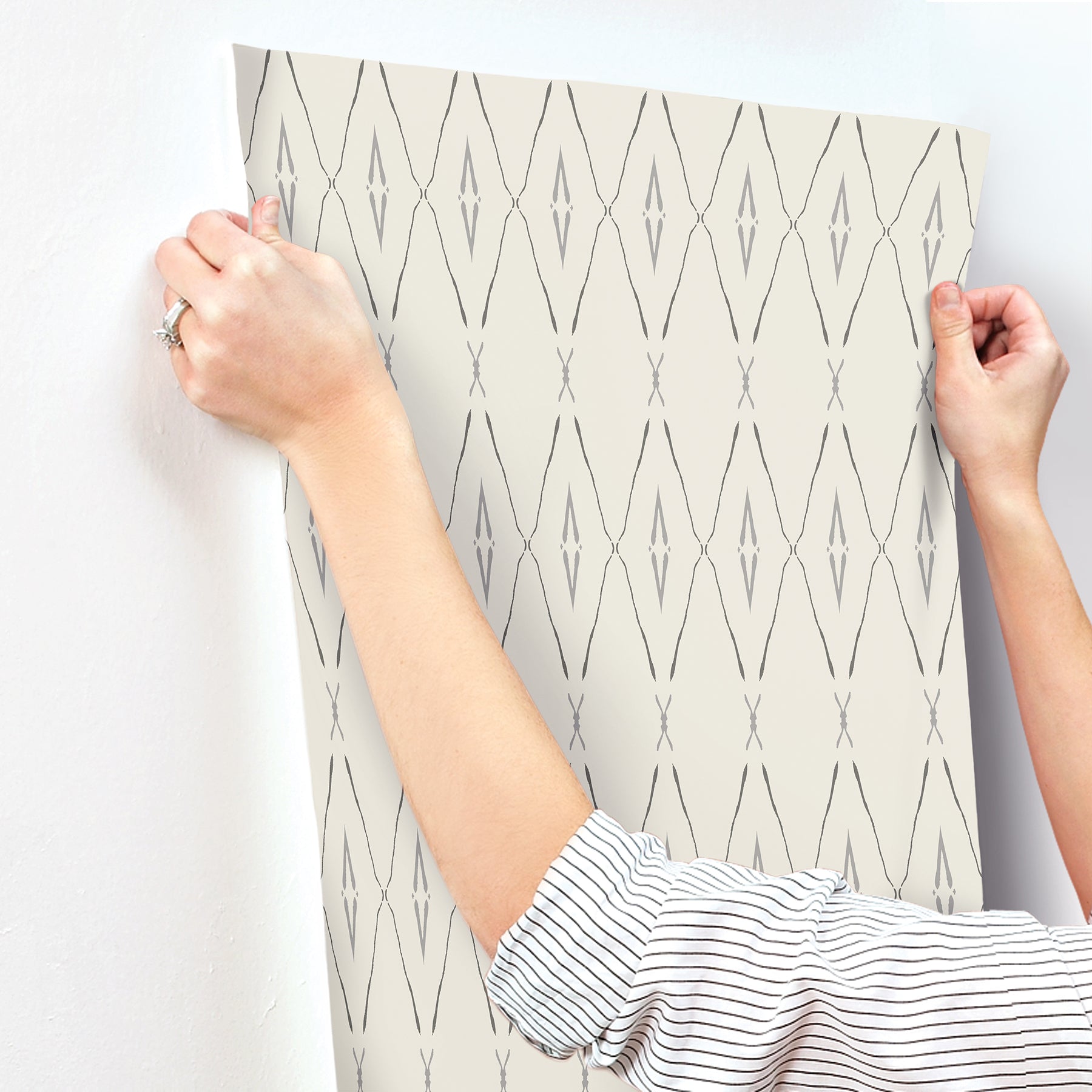 CC1281 Artifacts Silhouettes Savanna Carol Benson Cobb Wallpaper by York Wallcoverings