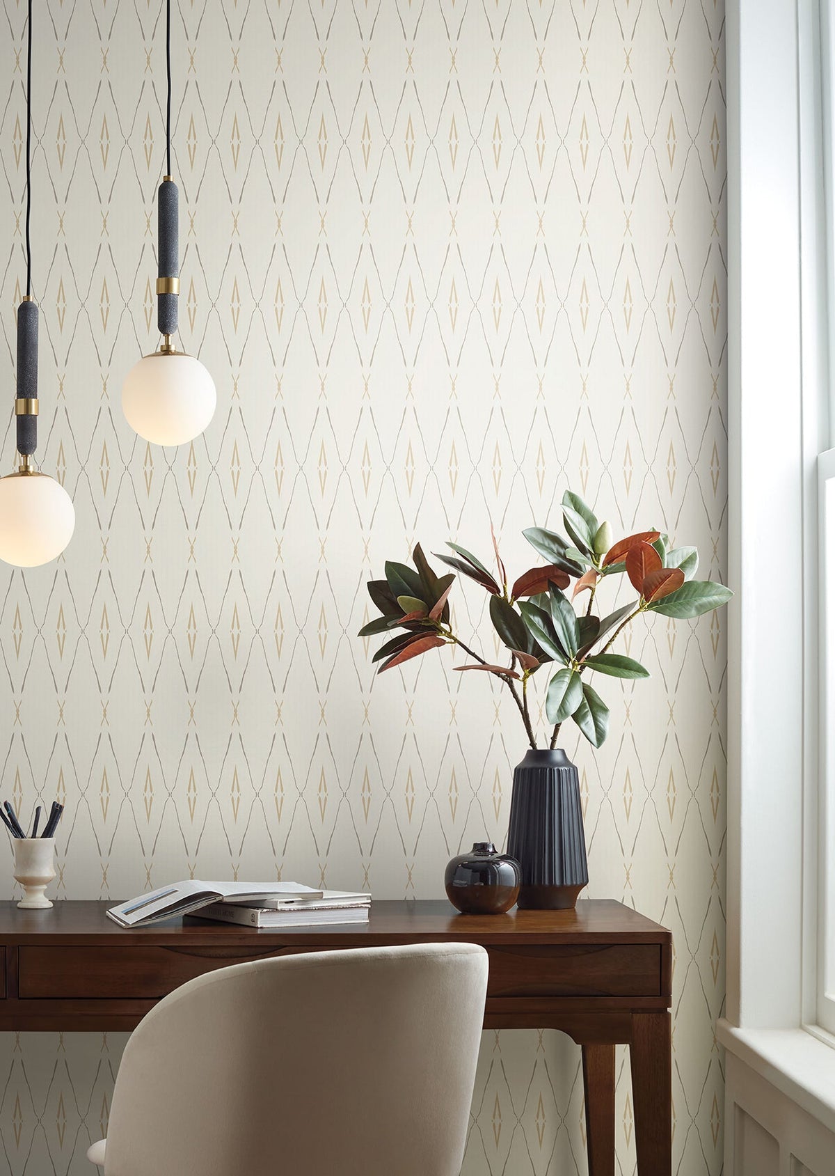 CC1282 Artifacts Silhouettes Desert Carol Benson Cobb Wallpaper by York Wallcoverings