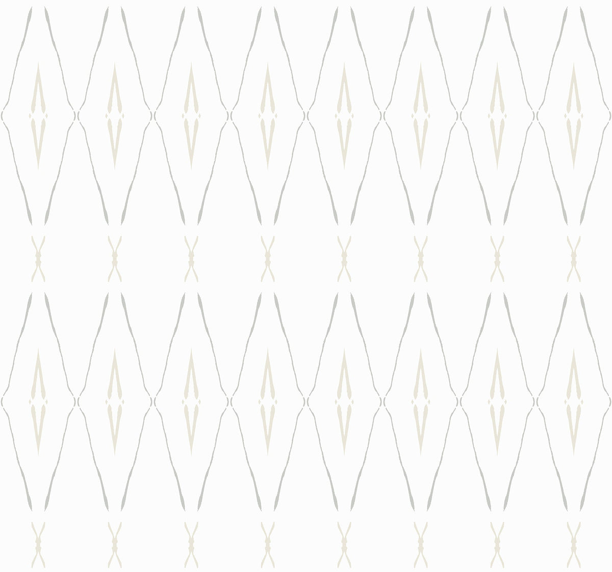 CC1283 Artifacts Silhouettes Natural Carol Benson Cobb Wallpaper by York Wallcoverings