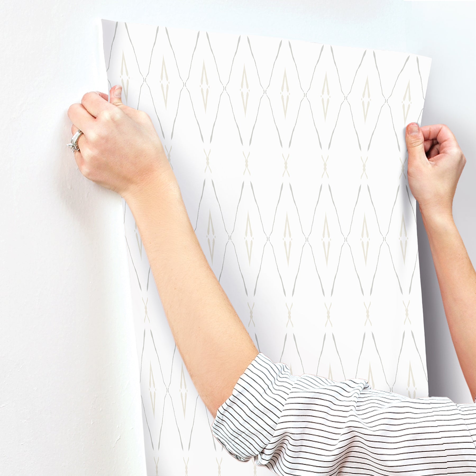 CC1283 Artifacts Silhouettes Natural Carol Benson Cobb Wallpaper by York Wallcoverings