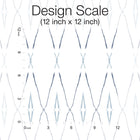CC1284 Artifacts Silhouettes Indigo Carol Benson Cobb Wallpaper by York Wallcoverings