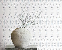 CC1284 Artifacts Silhouettes Indigo Carol Benson Cobb Wallpaper by York Wallcoverings