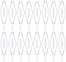 CC1284 Artifacts Silhouettes Indigo Carol Benson Cobb Wallpaper by York Wallcoverings