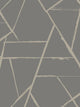 Intersect Grey Metallic Carol Benson Cobb Wallpaper by York Wallcoverings