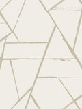 Intersect Beige Metallic Carol Benson Cobb Wallpaper by York Wallcoverings