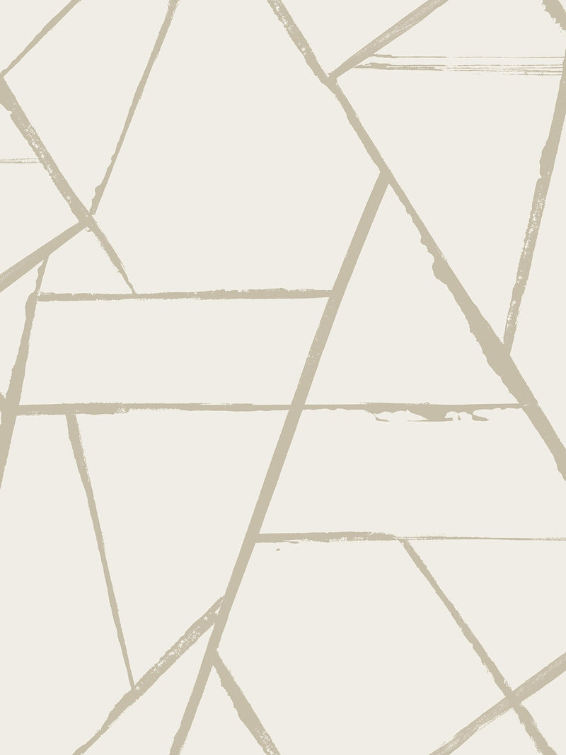 CC1293 Intersect Beige Metallic Carol Benson Cobb Wallpaper by York Wallcoverings