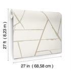 CC1293 Intersect Beige Metallic Carol Benson Cobb Wallpaper by York Wallcoverings
