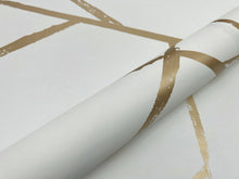 CC1294 Intersect Gold Metallic Carol Benson Cobb Wallpaper by York Wallcoverings