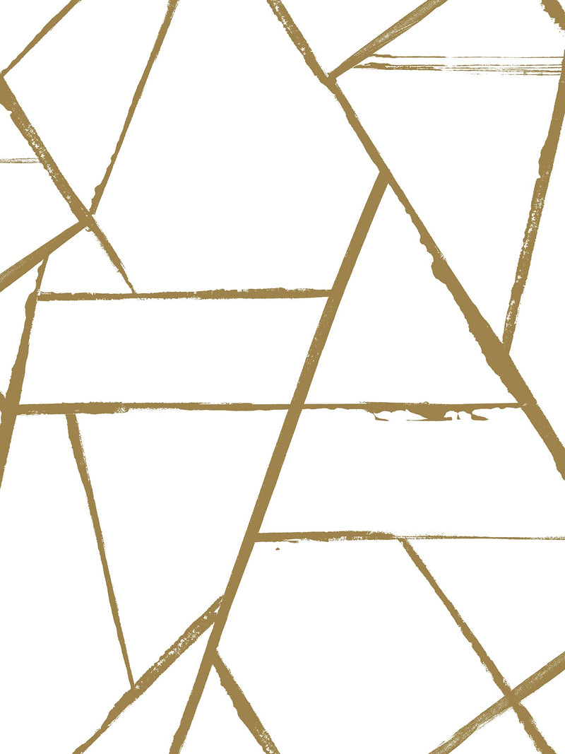 CC1294 Intersect Gold Metallic Carol Benson Cobb Wallpaper by York Wallcoverings