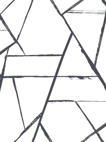 CC1295 Intersect Black Carol Benson Cobb Wallpaper by York Wallcoverings