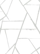 CC1296 Intersect Silver Metallic Carol Benson Cobb Wallpaper by York Wallcoverings