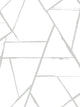Intersect Silver Metallic Carol Benson Cobb Wallpaper by York Wallcoverings