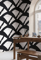 CC1301 Entanglement Black Carol Benson Cobb Wallpaper by York Wallcoverings