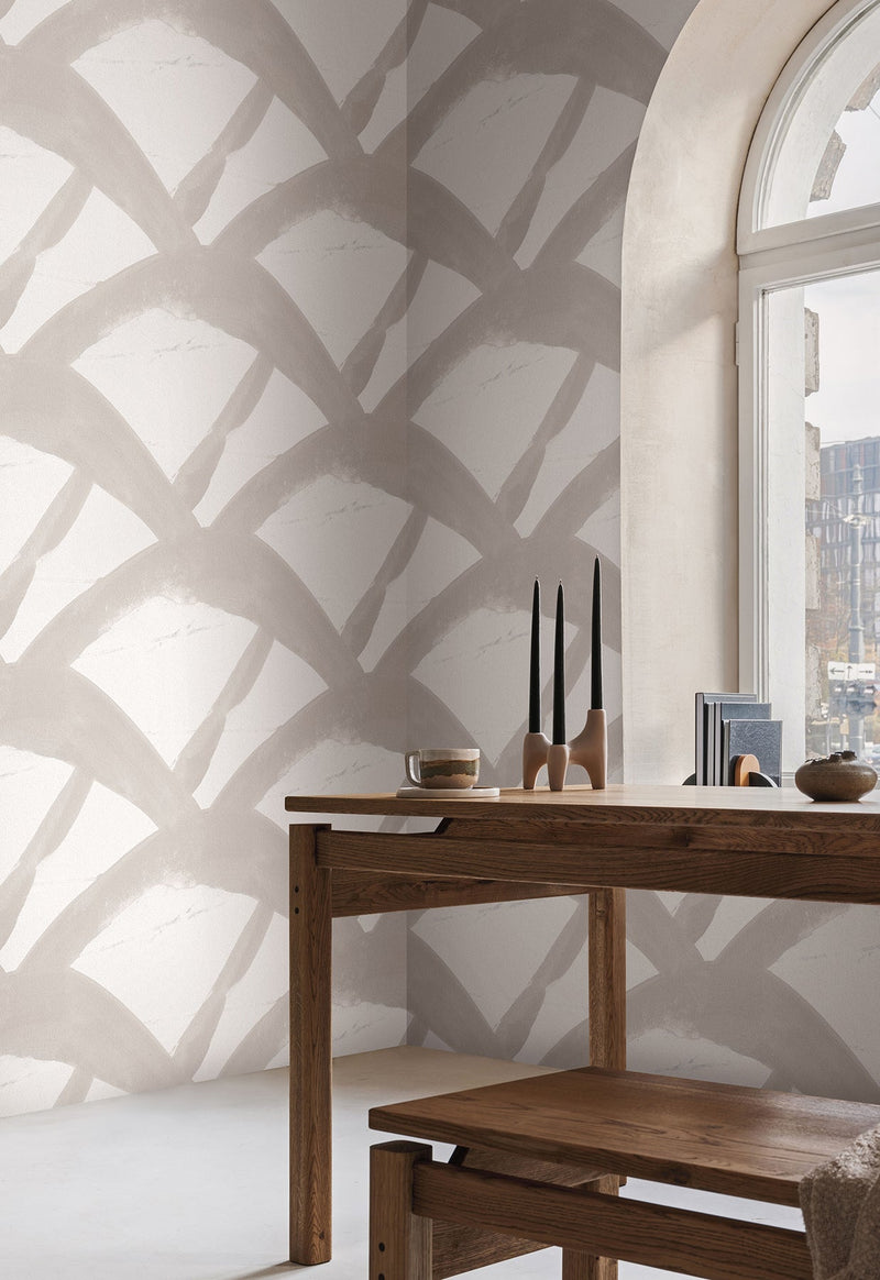 CC1302 Entanglement Linen Carol Benson Cobb Wallpaper by York Wallcoverings