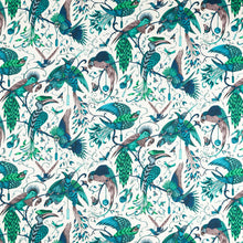 CCF086402 Audubon Indoor Outdoor Jungle Emma J Shipley Indoor Outdoor Wild Escape Fabric by Clarke & Clarke